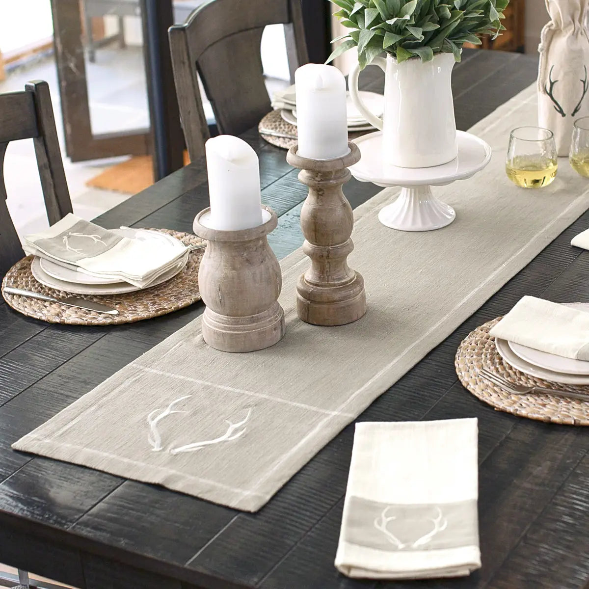Eva & Co Signature Antler Table Runner 72"L