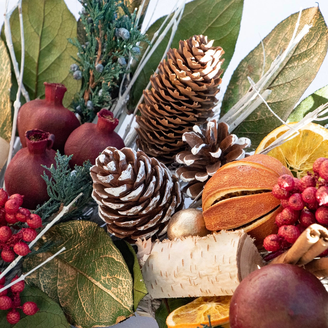 18" Pomegranate Citrus Wreath