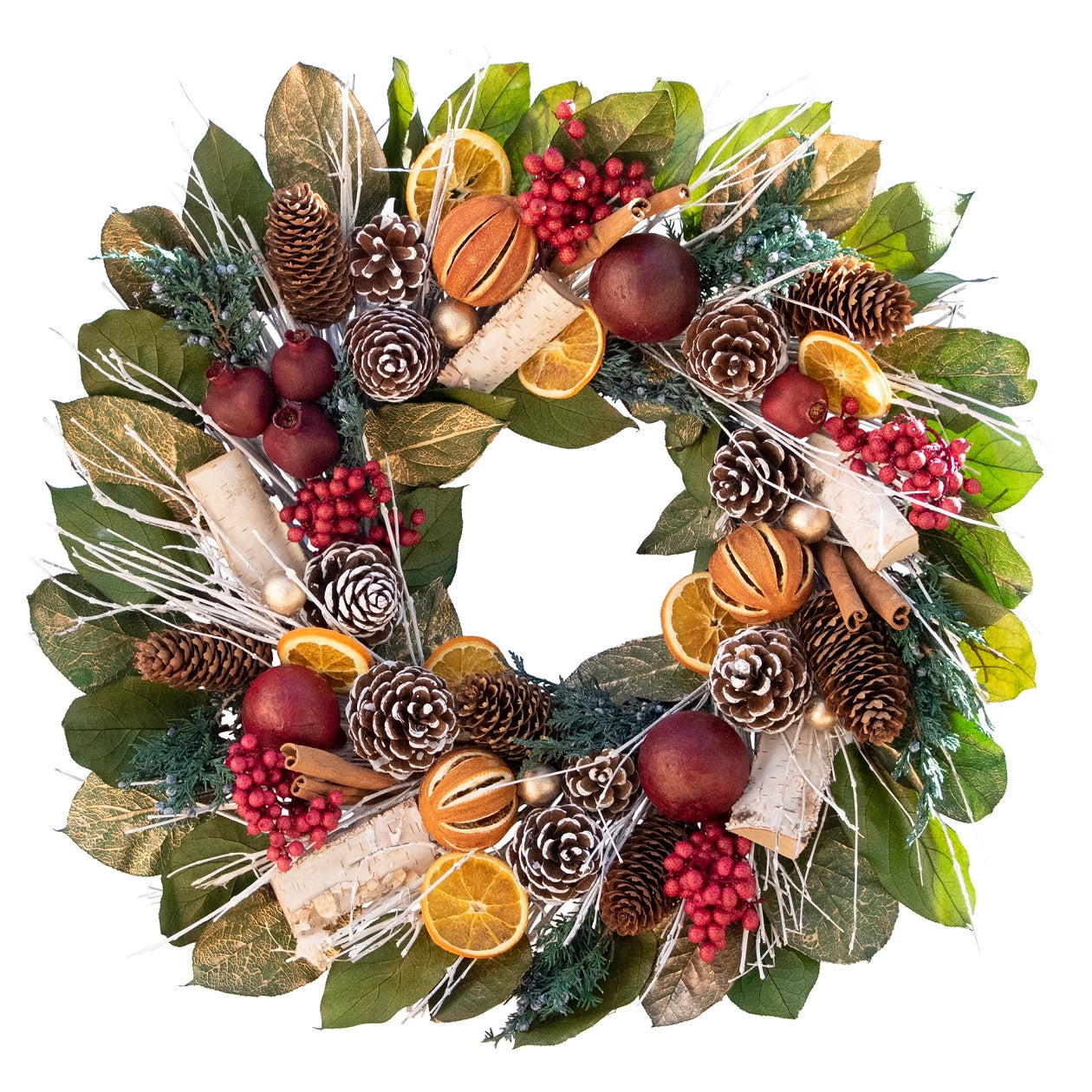 18" Pomegranate Citrus Wreath