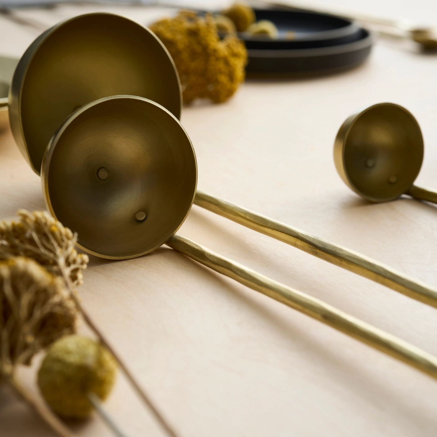 Forge Brass Ladles Assorted - Set of 3