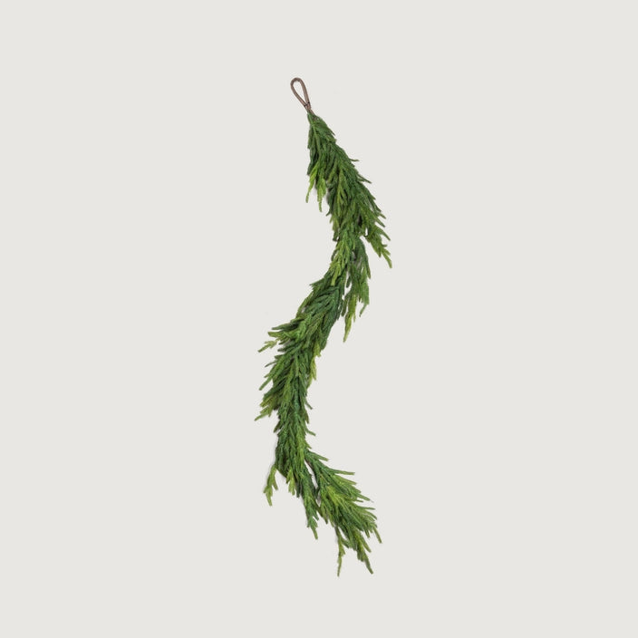 Afloral Norfolk Pine Real Touch Garland