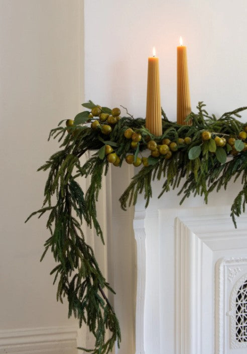 Afloral Norfolk Pine Real Touch Garland