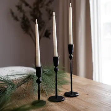 Iron Candle Holder ~ Large 9.5"
