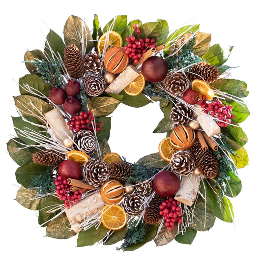 18" Pomegranate Citrus Wreath